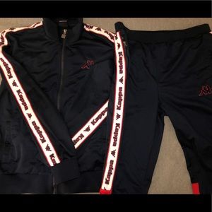 Navy KAPPA Sweatsuit (top + bottom)